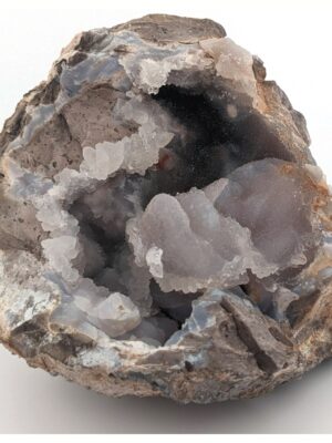 (TMMLS096) Dugway Geode with Quartz Flowers (Fluorescent) Juab Co. Utah (ls01min24)