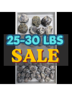 FOXHOLE GEODES - 25-30lbs Fluorescent Dugway Geodes (Whole) By the LB (SALE $6/lb) INCLUDES SHIPPING..