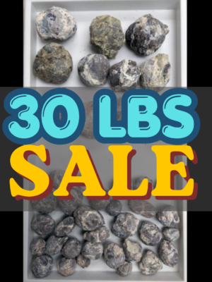 FOXHOLE GEODES - 30lbs Fluorescent Dugway Geodes (Whole) By the LB (SALE $6/lb) INCLUDES SHIPPING..
